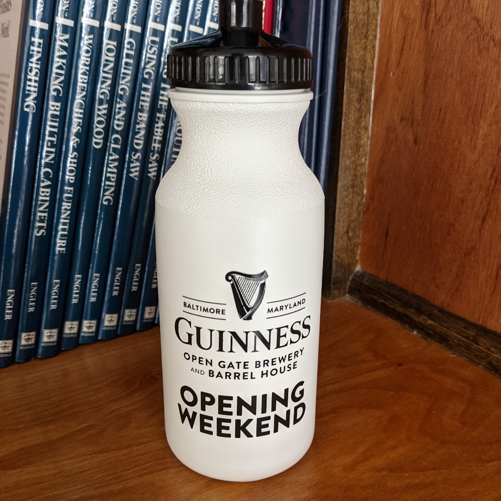 Guinness Baltimore, MD opening weekend water bottl